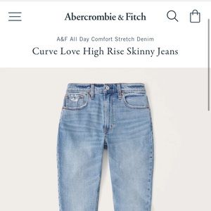 A&F Curve Love Skinny High Rise